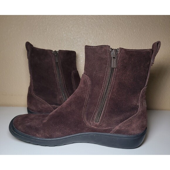 Timberland Smartwool Collab Waterproof Winter Brown Leather Boots Women's Size 7 - Picture 9 of 12